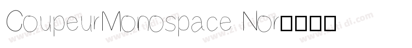 CoupeurMonospace Nor字体转换